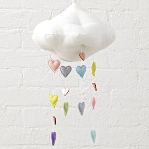 Land of Nod Cloud & Hearts Baby Mobile